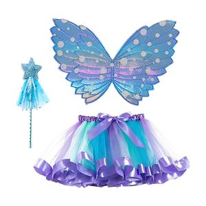 Il Set di costumi per Cosplay per ragazze carine include gonna Tutu da elfo e ala farfalla per bambini Fantasy e giochi di ruolo - Product Image 2