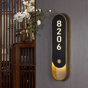 Nouveau 2026 DSYMBOL Panneau de signalisation directionnelle professionnelle, Plaque de numéro de porte d'hôtel, Numéro de porte en métal lumineux pour maison, Numéros de porte LED rétroéclairés - Product Image 4