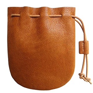 Pochette en cuir miniature avec cordon de serrage personnalisée avec logo pour l'emballage de bijoux Sac à bijoux de luxe - Product Image 1