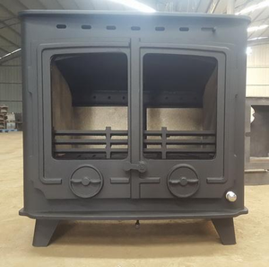 Poêle à bois et à charbon en fonte autoportante pour salon de villa - Product Image 5