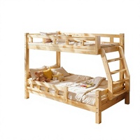 Lit superposé en bois de pin massif, style pastoral, durable, écologique, compact, gain de place, pour chambre d'enfant, bébés, enfants, adultes, personnalisable