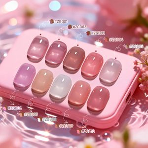 ยาทาเล็บเจลลี่สีนู้ดธรรมชาติ 15 มล. สำหรับแบรนด์ส่วนตัว แห้งเร็ว ปลอดสารพิษ เนื้อสีบางเบา - Product Image 2