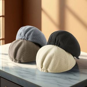 Casquette de Journaliste Femme Douce et Chaude pour Automne et Hiver, Style Artistique Rétro, Doublure en Velours, Modèle Couple <span class=keywords><strong>Peintre</strong></span> - Product Image 2