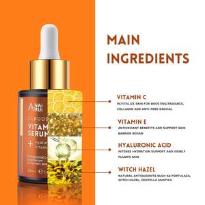 Suero de vitamina C <span class=keywords><strong>20</strong></span>% con ácido hialurónico, suero para el cuidado de la piel, reductor de líneas finas y arrugas, marca privada - Product Image 6