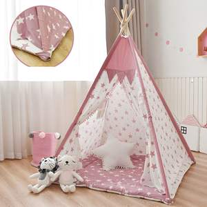 Moderna <span class=keywords><strong>Tienda</strong></span> de Campaña Infantil Triangular Portátil, <span class=keywords><strong>Tienda</strong></span> de Campaña <span class=keywords><strong>Tipi</strong></span> Plegable para Dormir en Interiores, <span class=keywords><strong>Tienda</strong></span> de Campaña Infantil para Decoración del Hogar - Product Image 2