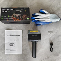 Nettoyeur de barbecue à moteur haute vitesse, brosse grattoir automatique, outil de nettoyage électrique portable pour grils à gaz et à charbon de bois