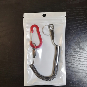 Pince de pêche EMHTiii <span class=keywords><strong>PES6</strong></span> en alliage d'aluminium avec cordon enroulé pour la plongée et mousquetons de sécurité - Product Image 5