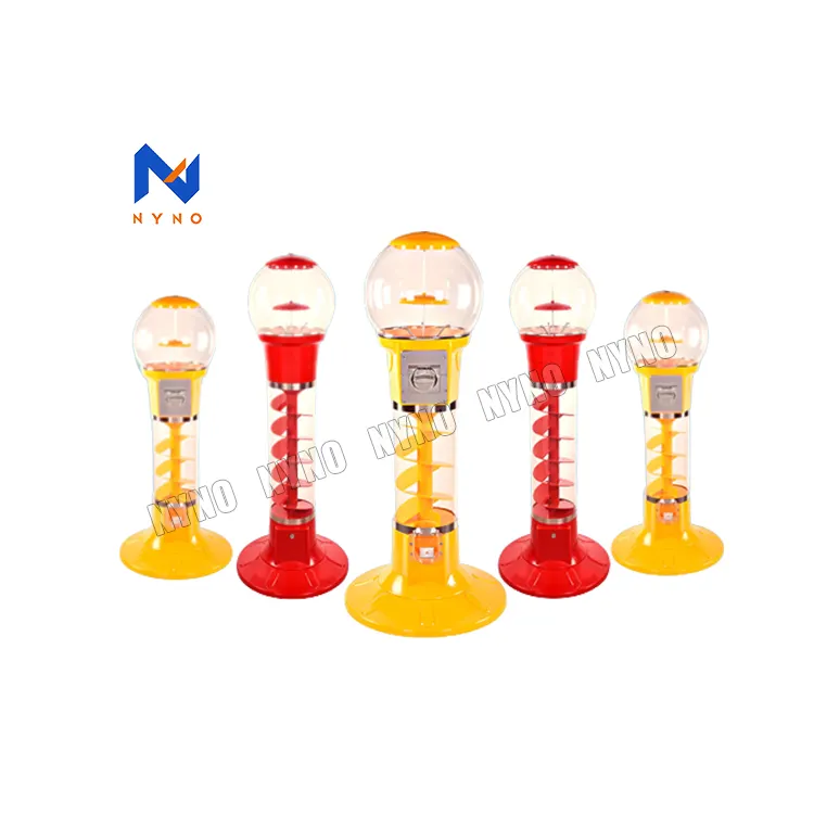 Çin kaliteli sikke işletilen Spin Gumball makinesi üreticisi satış kapsül oyuncaklar kabarık topu otomat