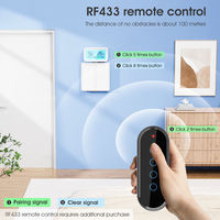 Application vocale de synchronisation Alexa Google bouton poussoir mural L + N Type C RF433 EU Wifi Tuya interrupteur intelligent pour allumer/éteindre la lumière