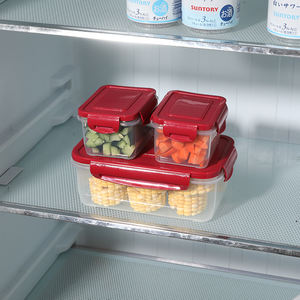 Zhanggong 3 uds contenedores de cocina apilables a prueba de fugas contenedor de almacenamiento de alimentos de plástico hermético para almacenamiento de carne, frutas y verduras - Product Image 6