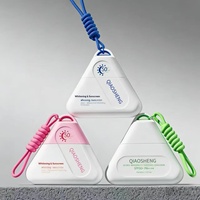 Bouteille triangulaire portable personnalisée de 40 ml avec cordon, contenant de voyage anti-fuite pour crème solaire et sérum de soin de la peau