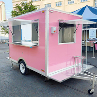Café mobile remorque alimentaire chariot à hot-dogs camion de nourriture pizza bus restaurant entièrement équipé à vendre