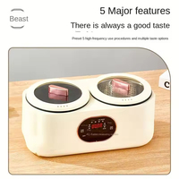 Marmite Électrique Portable 2,5 L 700W avec Contrôle de Température et Vapeur, Classe d'Efficacité Énergétique pour Usage Domestique et Extérieur