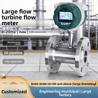 Débitmètre à turbine LWGY LCD numérique en acier inoxydable DN15-3000, moniteur de débit haute précision pour eau/huile diesel OEM