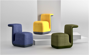 Vente directe d'usine, ensemble de canapé pouf en tissu extensible, mobilier de bureau moderne pour la maison, le bureau et la réception - Product Image 4
