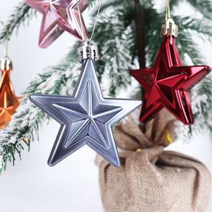 Adornos Navideños de Cristal en Forma de Estrella de Cinco Puntas para Colgar en el Árbol, Decoración Festiva para Fiestas - Product Image 3