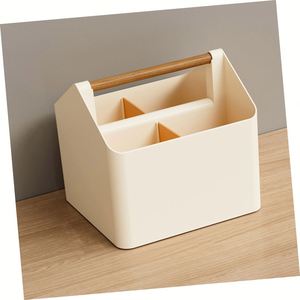 Caja de Almacenamiento de Escritorio Moderna, Ecológica y Creativa, de Plástico PP, Rectangular, Portátil, Apilable, Contenedor de Organización para el Hogar de 20-35L - Product Image 5