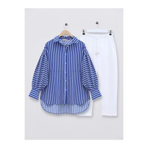 Camicia lunga con spacco a manica a palloncino - Product Image 2