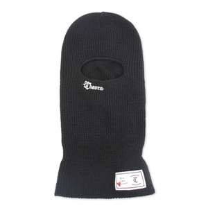 OEM Bonnet de cyclisme en tricot pour l'hiver Conception d'étiquettes Couverture intégrale du visage en broderie tricotée <span class=keywords><strong>Noir</strong></span> Masque de <span class=keywords><strong>ski</strong></span> personnalisé Cagoule jacquard à un trou - Product Image 5