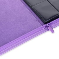 Reliure pour cartes à collectionner personnalisée en usine, résistante aux rayures, 9 pochettes avec fermeture éclair sécurisée pour la protection des cartes à collectionner