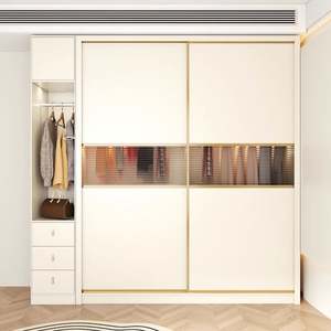 Muebles de Dormitorio Modernos Personalizados, Armario de Madera con Espejo, Vestidor, Organización de Almacenamiento, Villa Ecológica - Product Image 2