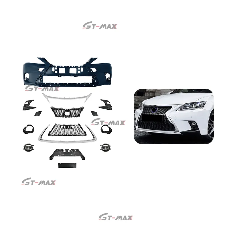 Auto Car parts CT sport front bumper for LEXUS CT 2011 2012 2013 2014 upgard to 2016 sport style front bumper grille
