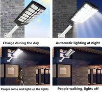 Lampadaire Solaire Tout-en-un 100W IP65 avec Détecteur de Mouvement PIR, Allumage Crépusculaire, pour Ferme, Allée, Cour Rurale, Faible MOQ