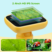 ELectron Microscope Manufacturers 2inch IPS Screen 1000x Video Pocket Microscope Handheld With Microscope Slides
