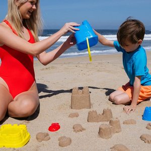 Juego <span class=keywords><strong>de</strong></span> cubo <span class=keywords><strong>de</strong></span> plástico con colador, pala, rastrillo, regadera, 5 moldes <span class=keywords><strong>de</strong></span> <span class=keywords><strong>arena</strong></span> <span class=keywords><strong>de</strong></span> animales y <span class=keywords><strong>Castillo</strong></span>, venta al por mayor - Product Image 5