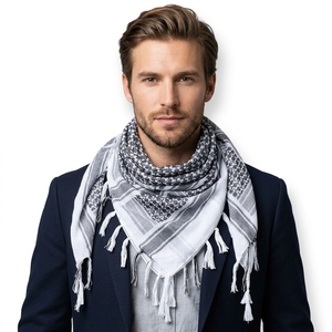 Shemagh 100% Coton Camouflage, Foulard de Désert pour Hommes et Femmes, Écharpe Ethnique pour Activités de Plein Air, Kufiya/Arafat, Doux pour la Peau - Product Image 1