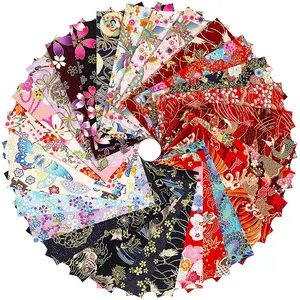 Furoshik-Pañuelo con estampado de algodón 100% personalizado, pañuelo japonés para envolver regalos, venta al por mayor
