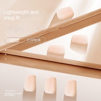 Ongles artificiels pré-dessinés, pré-fabriqués, appliqués à la main, multicolores, couleur unie, minimalistes, bandes d'ongles semi-finies, sans couture