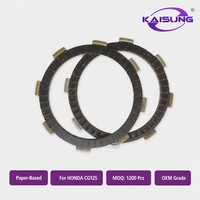 Sistem Transmisi Plat Kopling KAISUNG HCM CG125 Tahan Lama (Bahan Berbasis Kertas) Baru Garansi 12 Bulan untuk Dream/CG125