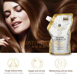 Huati Sifuli Valen Tion 500ml Organic Argan Oil Collagen <strong>Hair</strong> Care <strong>Steaming</strong> <strong>Hair</strong> Mask <strong>Treatment</strong> for Dry Damaged <strong>Hair</strong> - Product Image 3
