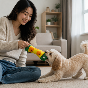 Giocattolo per Cani a Forma di Calzino, Resistente, con Carta Sfrigolante, per Nascondere Snack, Interattivo, in Peluche, con Suono, per Cuccioli di Piccola Taglia - Product Image 5