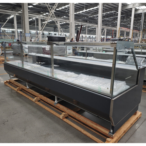 Refrigerador Comercial para Exhibición <span class=keywords><strong>de</strong></span> Delicatessen, Vitrina Refrigerada para Carnes Frescas, Mostrador Refrigerado para Supermercados y Carnicerías - Product Image 3