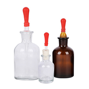Flacon compte-gouttes en verre ambré transparent Degao avec corps transparent pour une observation facile de la couleur du réactif et du volume restant - Product Image 4