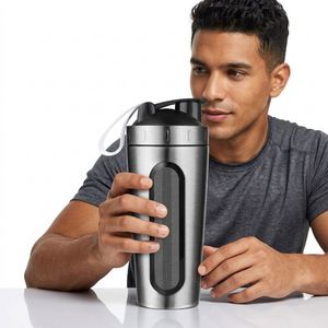 Wholesale Sport Water Drink Blank Protein <b>Shaker</b> Roller Travel <b>Bottles</b> Gym <b>Shaker</b> with Custom logo - Product Image 2