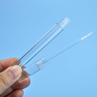 PETG de grasa corta vacía, recién llegado, 10ml, logotipo personalizado, envases vacíos para brillo de labios, tubos de brillo de labios con cepillo para pies Big Doe, Big Wa