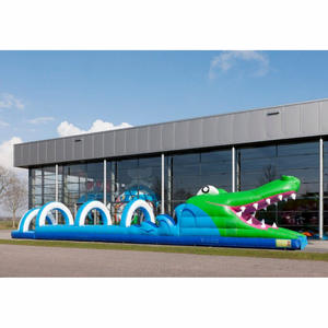เกมสไลเดอร์เป่าลมแบบมืออาชีพสำหรับวันกีฬาและกิจกรรมสร้างทีม รูปแบบจระเข้ - Product Image 4