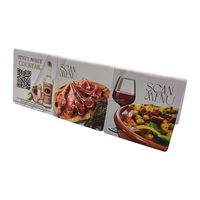 Carte PVC à impression recto verso, code QR, mini-étiquette NFC, carte de commande à scanner, vente en gros, carte personnalisable imprimable, menus de restaurant, hôtel