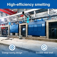 Four de fusion à coque en acier 8T grande capacité pour l'industrie lourde, la fusion du fer et de l'acier, projets industriels