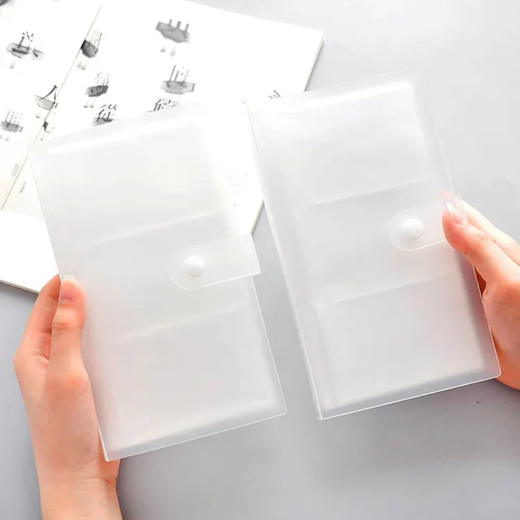 Пользовательская 240 сетчатая упаковка для карт матовая прозрачная полипропиленовая пластиковая папка для фотокарт с кнопкой