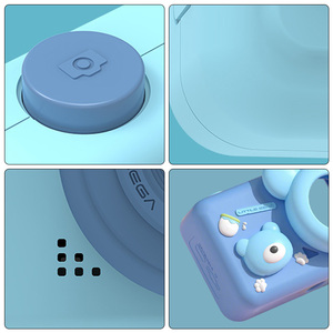 사진 및 비디오 용 디지털 카메라 녹화 기능과 회전 화면이있는 귀여운 아동용 카메라 만화 - Product Image 3