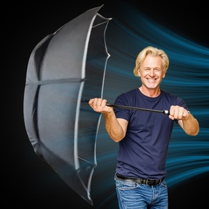 Promotional Golf <b>Umbrellas</b> Stable Golf <b>Umbrella</b> Custom logo <b>Windproof</b> 31 Vented with Reflective Stripe Manual and Automatic - Product Image 2