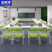 Table de conférence moderne, bureau de réunion pliable pour économiser de l'espace, mobilier de bureau scolaire, bureau d'entraînement informatique