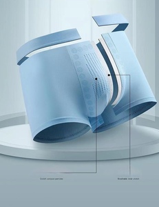 <strong>Men's</strong> Mid-Rise Breathable Knitted Underpants Antimicrobial <strong>Briefs</strong> and Boxers with Art Cartons - Product Image 3