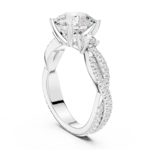 Hermoso Anillo de Diamantes Cultivados en Laboratorio, Chapado en Oro de 14K, 18K y 22K, para Mujer, Anillo de Compromiso, Boda, Joyería Fina, Regalo - Product Image 3