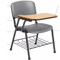 Meubles scolaires modernes, bureau et chaise en bois pour les élèves du secondaire, ensemble de table scolaire pour adultes de la collège du Guangdong