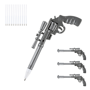 Custom Creative Plastic Gun Shape Ballpoint <b>Pen</b> Promotional School Toy Kids Weapons Ball Point <b>Pens</b> - Product Image 2
